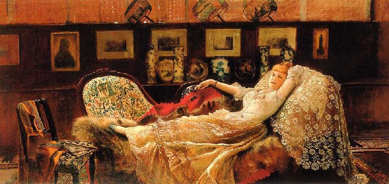 Atkinson Grimshaw Day Dreams oil painting image